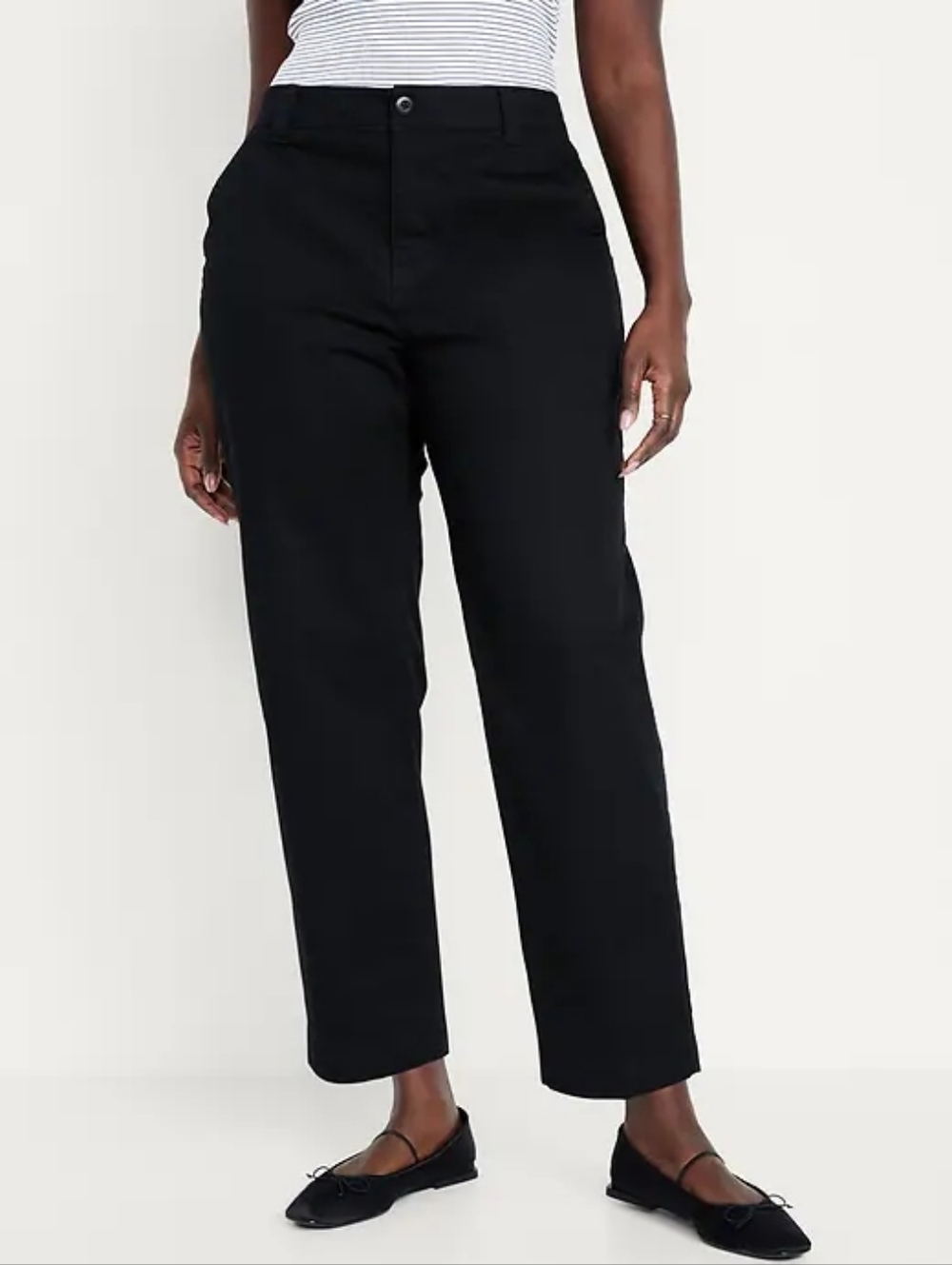 Old Navy High-Waisted OGC Chino Pants Tapered Straight Navy Black Size XL NWT